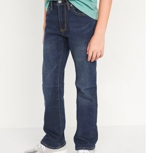 Old Navy Dark Wash Boys Boot Cut Adjustable Waist Jeans NWT 18 Bootcut Husky